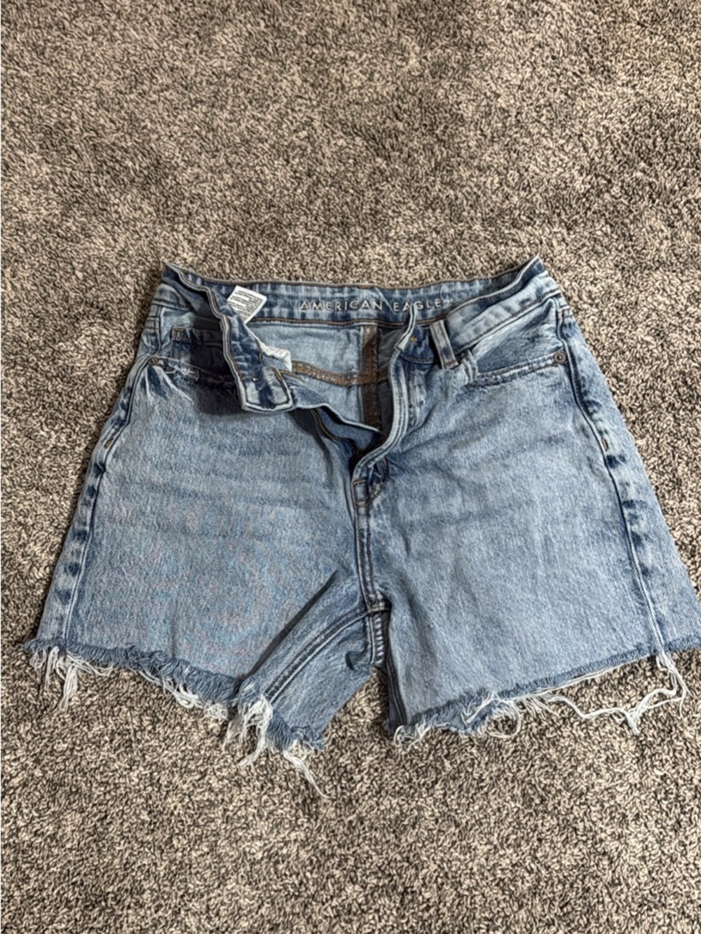 American Eagle Outfitters Light Wash Denim Cutoff Shorts